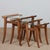 Walnut Nesting Tables by Maxime Old, 1940, Set of 3 For Sale - Image 4 of 10