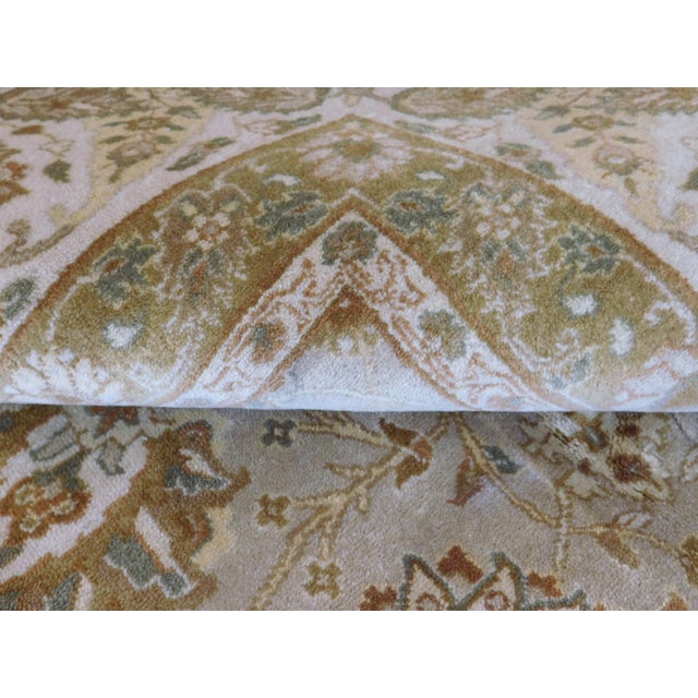 Handmade Indian Rug - 9'x 12' For Sale - Image 11 of 12