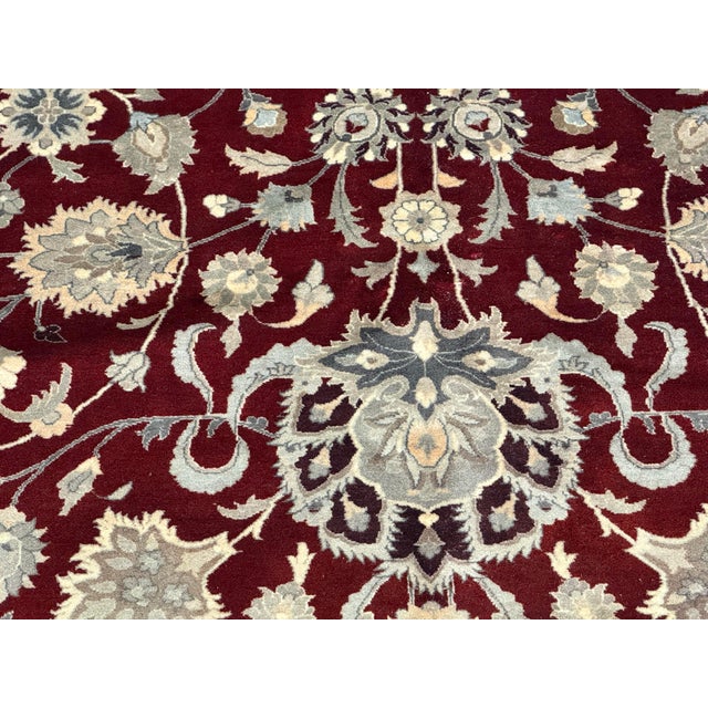 9ft 2in X 11ft 10in Kashan Persian Wool Area Rug For Sale - Image 10 of 12