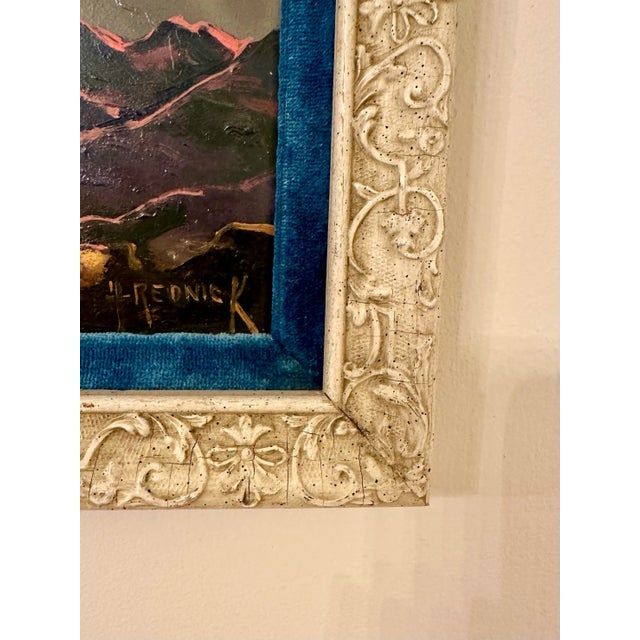Mid Century Abstract Impressionist Original Oil Painting by Herman Rednick For Sale - Image 9 of 12