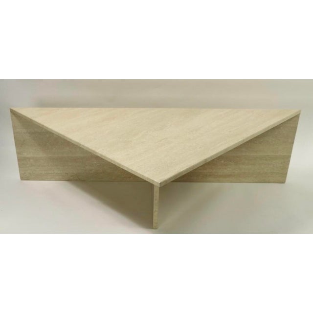 1970s Italian Travertine Marble Coffee Table by Up & Up For Sale - Image 4 of 12