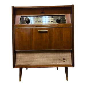 1960s MCM Nordmende Caruso Radio Record Player Cabinet - West Germany