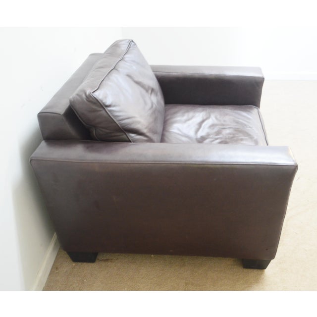Early 20th Century Ralph Lauren Leather Lounge Chair For Sale - Image 5 of 9