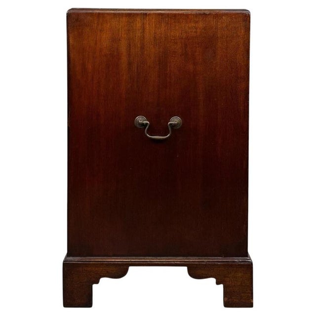 Small Antique Early 20th Century Campaign Chest of Drawers For Sale - Image 6 of 12