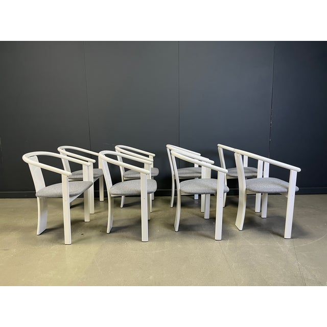 1980s Postmodern Spanish Dining Chairs, 1980s, Set of 8 For Sale - Image 5 of 13