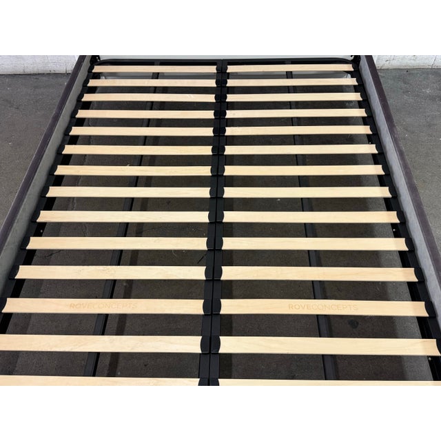 Textile Queen Size Rove Concepts Abigail Bed Frame For Sale - Image 7 of 12