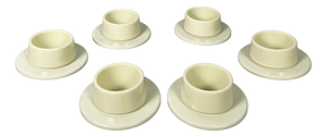 Space Age Italian Plastic Bowls and Plates from Angelo Mangiarotti, 1970s, Set of 12