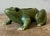 Green Vintage Boho Glazed Ceramic Frog Planter For Sale - Image 8 of 12