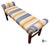 Thomas Chippendale Vintage Traditional Chippendale Style Mahogany Frame Upholstered Bench For Sale - Image 4 of 8