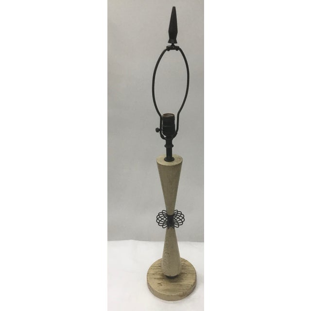 Cream 1950 Vintage Table Lamp For Sale - Image 8 of 13