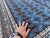 2000 - 2009 Fine Quality Blue Turkmen Bokhara Hand-Knotted Wool Rug - 6'7" X 9'7" For Sale - Image 5 of 11