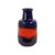 Large vintage Scheurich vase, blue glazed ceramic with an orange "Fat Lava" band around the middle; West German pottery...