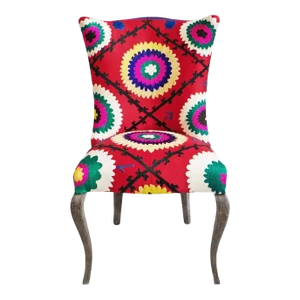 Vintage Suzani Upholstered Accent Chair