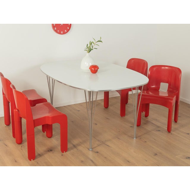 1960s B612 Superellipse Dining Table by Piet Hein & Bruno Mathsson for Fritz Hansen, 1960s For Sale - Image 5 of 11