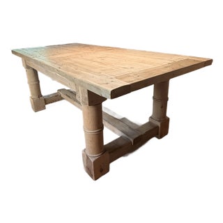 Restoration Hardware Salvaged Wood Gun Barrel Extension Dining Table For Sale