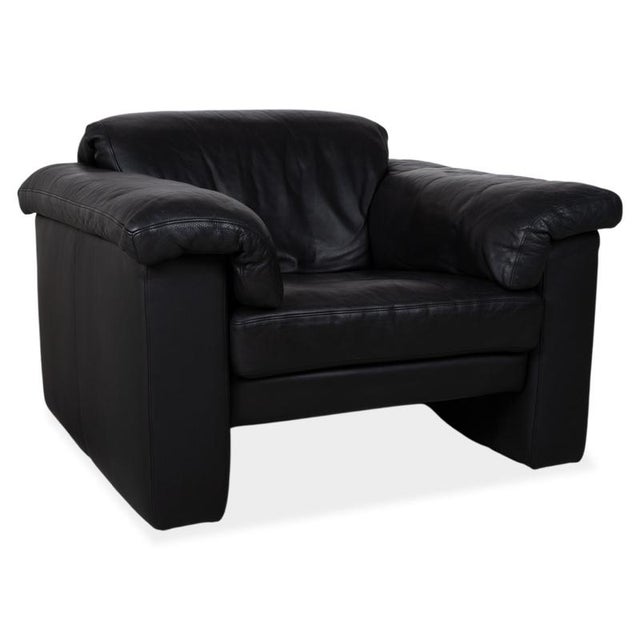 Model 4000 Armchair in Black Leather from Rolf Benz For Sale - Image 11 of 11