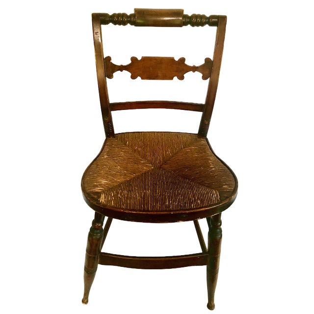 Mid 19th Century Mid 19th Century Early American "Fancy" Side Chair For Sale - Image 5 of 8