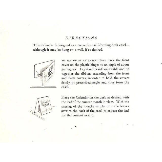 White Paul Brown X Brooks Brothers Calendar 1944 For Sale - Image 8 of 14