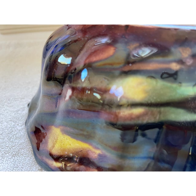 Gold Vintage Slipware Pig Water Jug For Sale - Image 8 of 13