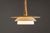 Pendant Light in Oak Wood with Green Shade and Glass, 1960s For Sale - Image 4 of 12