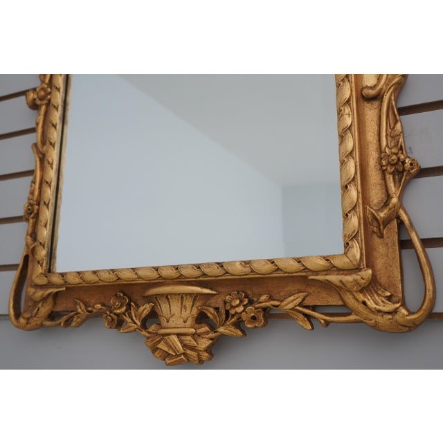 Friedman Brothers Ornate Gold Framed Mirror For Sale In Philadelphia - Image 6 of 12