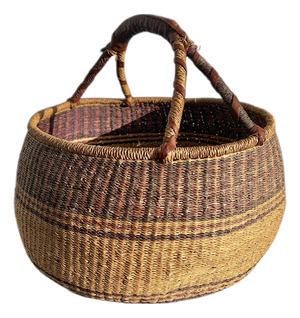 Hand-Woven African Storage Basket, 1960s