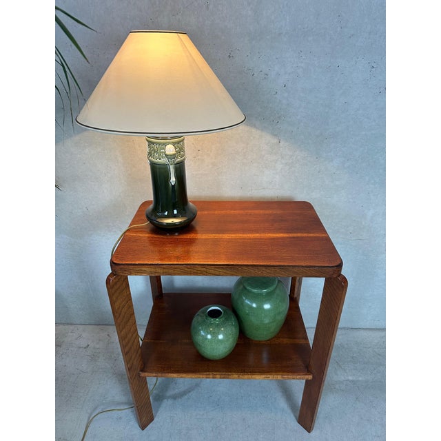Art Deco Side Table in Oak, 1930s For Sale - Image 4 of 12