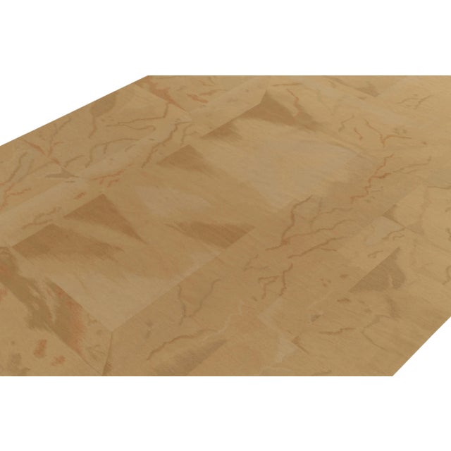 Rug & Kilim Vintage Handmade Kilim in Beige-Brown Abstract Pattern For Sale - Image 4 of 8