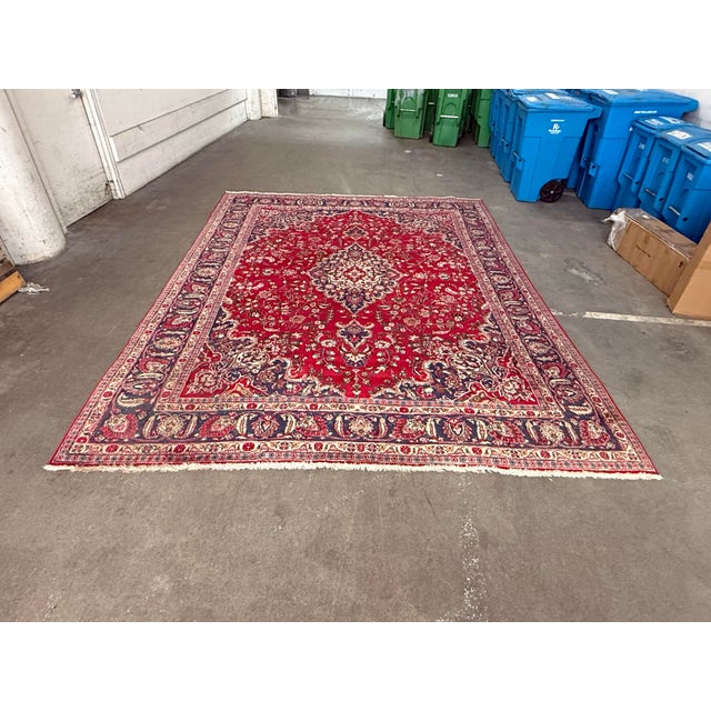 9ft 6in × 12ft 6in Persian Wool Area Rug For Sale - Image 12 of 12