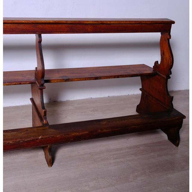 Antique 18th Century Wooden Kneeling Bench, Italy For Sale - Image 14 of 17