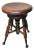 Late Victorian Adjustable Piano Stool With Glass Ball & Claw Feet, Circa 1880-1900 For Sale