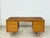 Particularly beautiful, freestanding vintage Ikea desk, distinguished by its striking oak grain and timeless design. with...