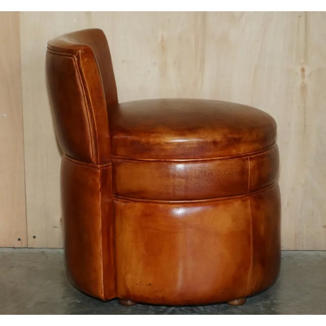 Starbay Marie Galante Makeup Travel Luggage Dressing Table & Brown Leather Chair For Sale - Image 13 of 18