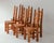 Set of 6 dining chairs produced in Sweden around 1970. High-back dining chairs crafted out of honey coloured solid pine....
