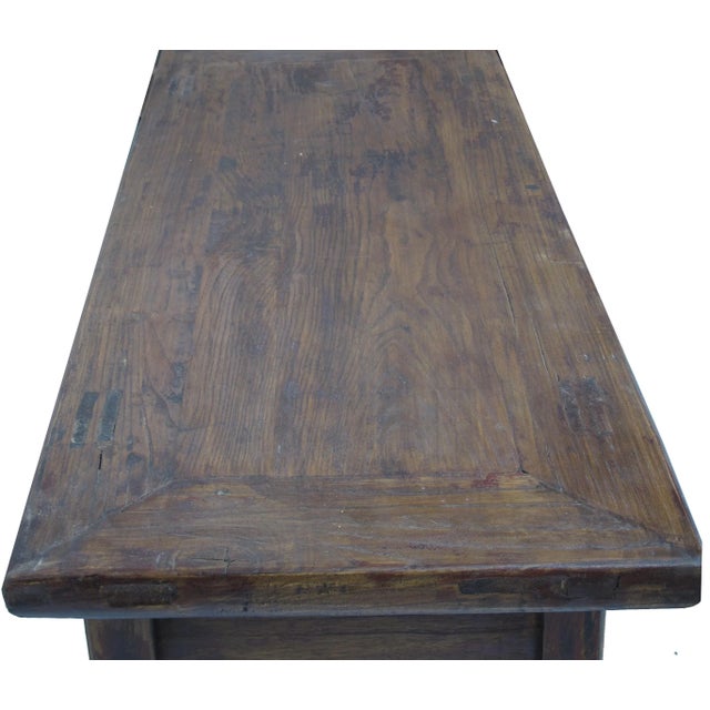 Wood Cabinet With One Hand Carved Front Drawer For Sale - Image 7 of 9