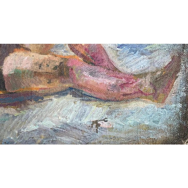 Vintage Nude Oil Painting, Ukrainian Erotic Art, 1960s 21-40 For Sale - Image 6 of 6