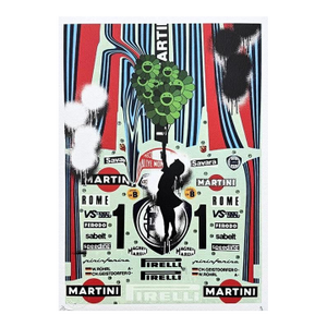 Death Nyc - Girl With Murakami Green Balloon and Martini - Limited Edition With Certificate