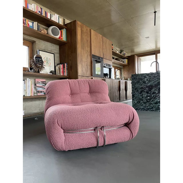 Art Deco Late 20th Century Armchair Soriana Afra and Tobia Scarpa 60s Cassina For Sale - Image 3 of 15