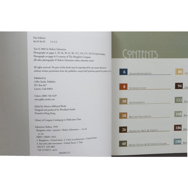 Bungalow Colors, Exteriors by Robert Schweitzer. Softcover book, stated first edition published in 2002 by Gibbs Smith of...