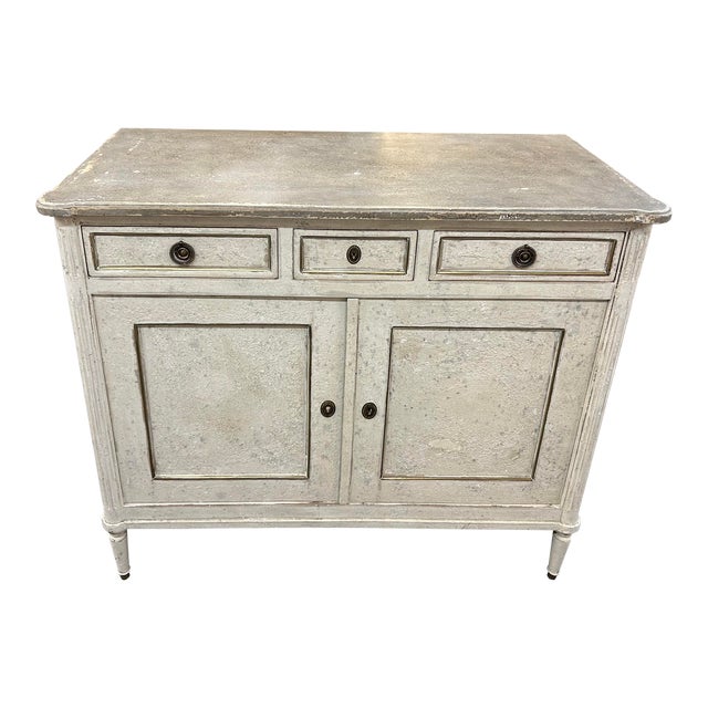 19th. C. French Louis XVI Painted Server For Sale