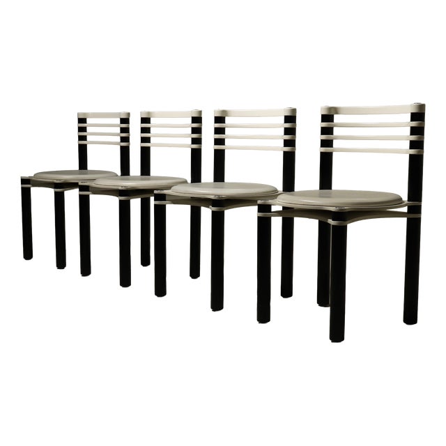 Dining Chairs Model 6800 by Kurt Thut for Dietiker, 1980s, Set of 4 For Sale