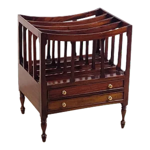 Regency Period Mahogany Canterbury, Circa 1820