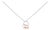 14K Rose Gold Plated Sterling Silver Diamond Accent Mom Heart Pendant Necklace For Sale