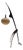 Praying Mantis Floor Lamp from Rispal, France, 1950s For Sale