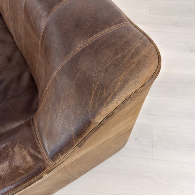 De Sede Ds 44 Two-Seat Leather Sofa For Sale - Image 10 of 14