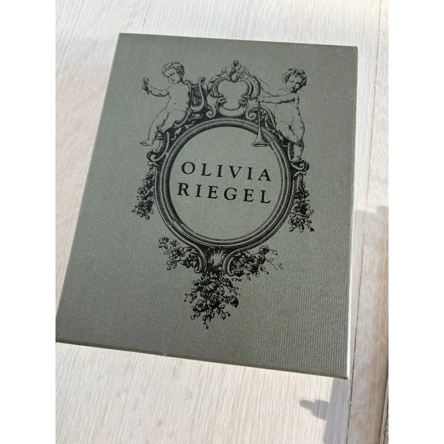 2010s Olivia Riegel Strass Crystal Rhinestone Silver Picture Frame in Box, 5x7 For Sale - Image 5 of 7