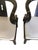 Mid-Century Modern Pair of James Mont Chairs Lacquered 1970 Horseshoe Chairs For Sale - Image 3 of 8