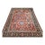 Antique Persian Mahal Sultanabad Rug, Hand-Knotted Wool, Geometric Pattern, 9x12, Red & Navy For Sale