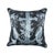 Contemporary Sailors Ruin. Nautical Mermaids 20" Pillow, Black and Blue For Sale - Image 3 of 3