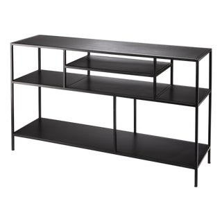 Element Shelved Console Iron Table For Sale